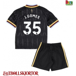 Aston Villa Joao Gomes #35 Borta Kläder Barn 2026-27 Kortärmad (+ Korta byxor)